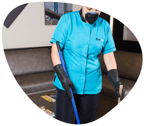 profesional de aseo toctoc