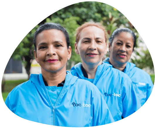 senoras profesionales de aseo toctoc