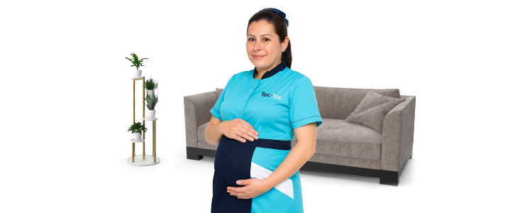 ¿Qué dice el Ministerio del Trabajo sobre la licencia de maternidad para empleadas domésticas? Empleada doméstica embarazada segura en su lugar de trabajo