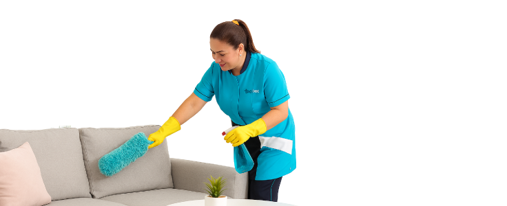 Servicio confiable y sin pausas: toc toc aseo cuida de tu hogar y de sus profesionales Hogar impecable mientras profesional de Toc Toc Aseo limpia